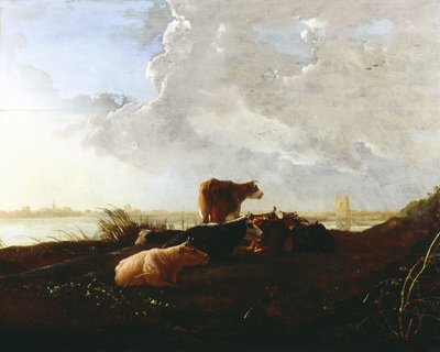Cattle near a River by Aelbert Cuyp
